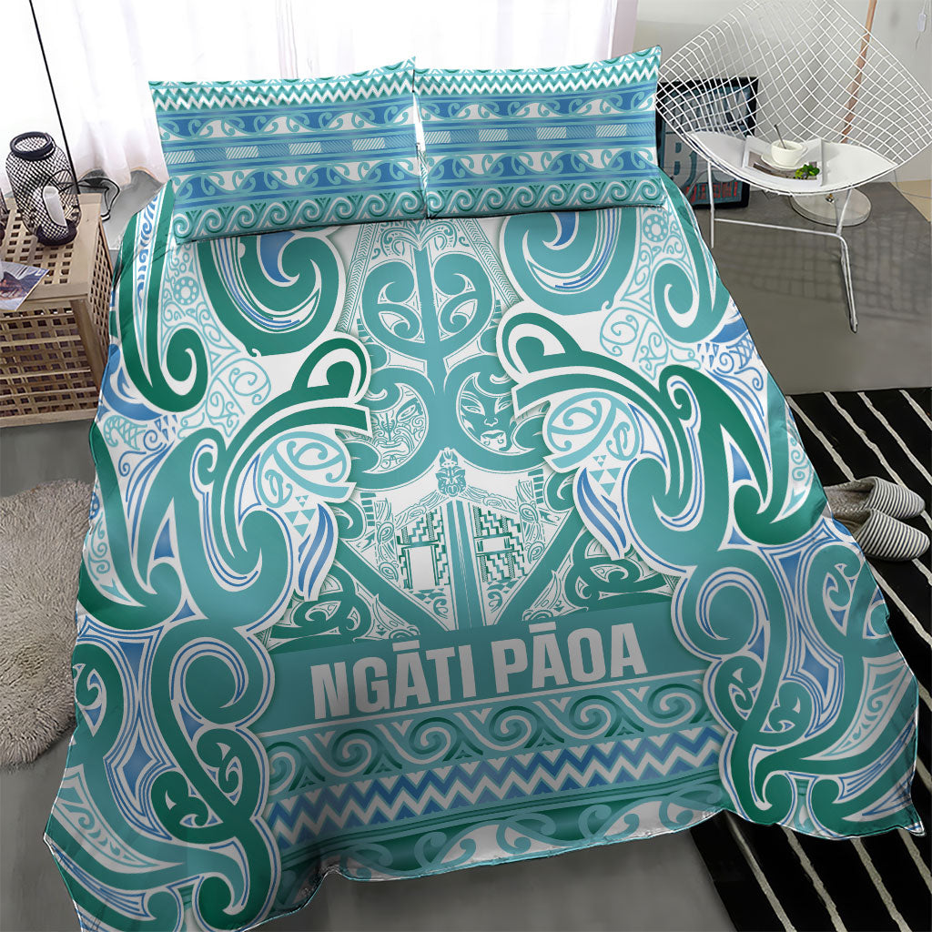 Aotearoa Iwi Ngati Paoa Bedding Set Maori Wharenui House Tribal Pattern LT9 - Polynesian Pride