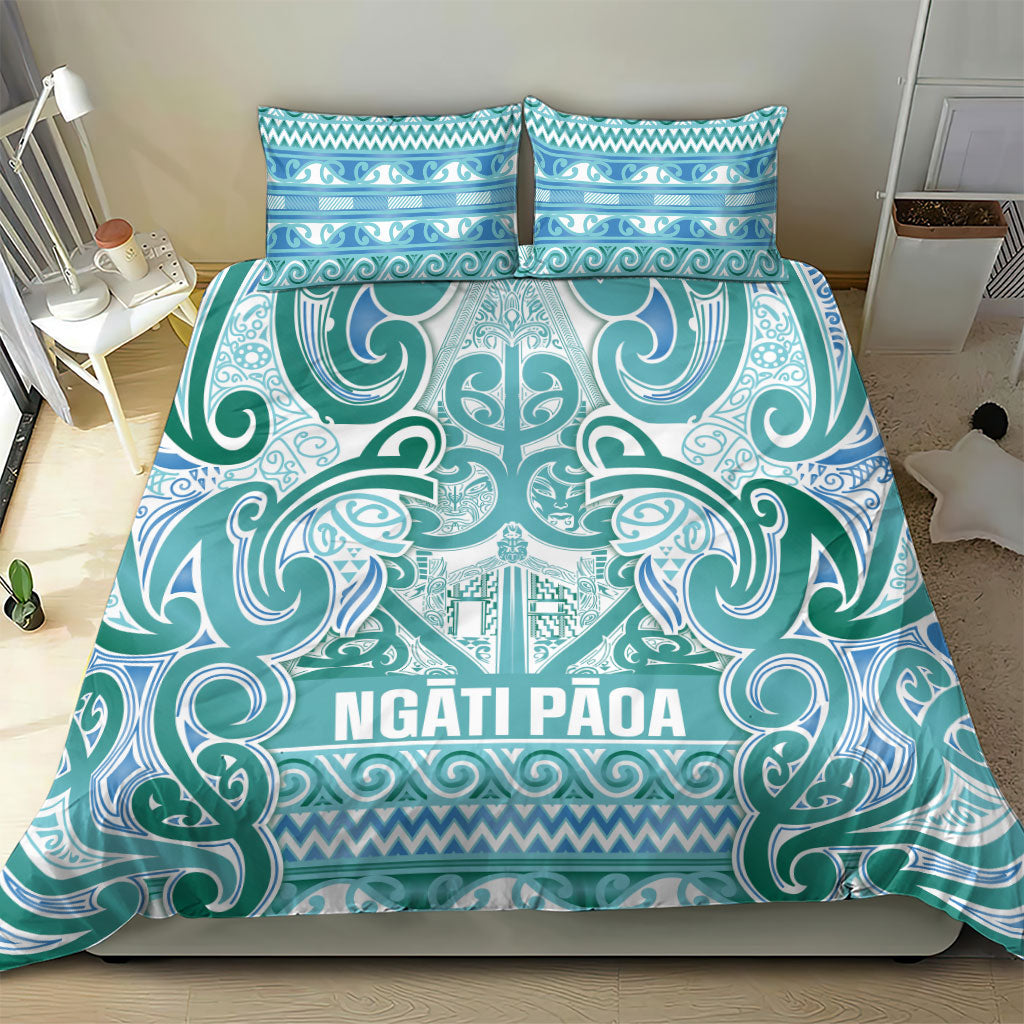 Aotearoa Iwi Ngati Paoa Bedding Set Maori Wharenui House Tribal Pattern LT9 - Polynesian Pride