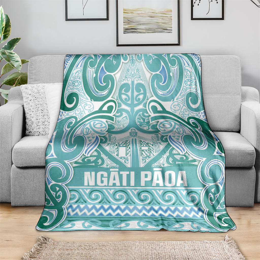 Aotearoa Iwi Ngati Paoa Blanket Maori Wharenui House Tribal Pattern LT9 - Polynesian Pride