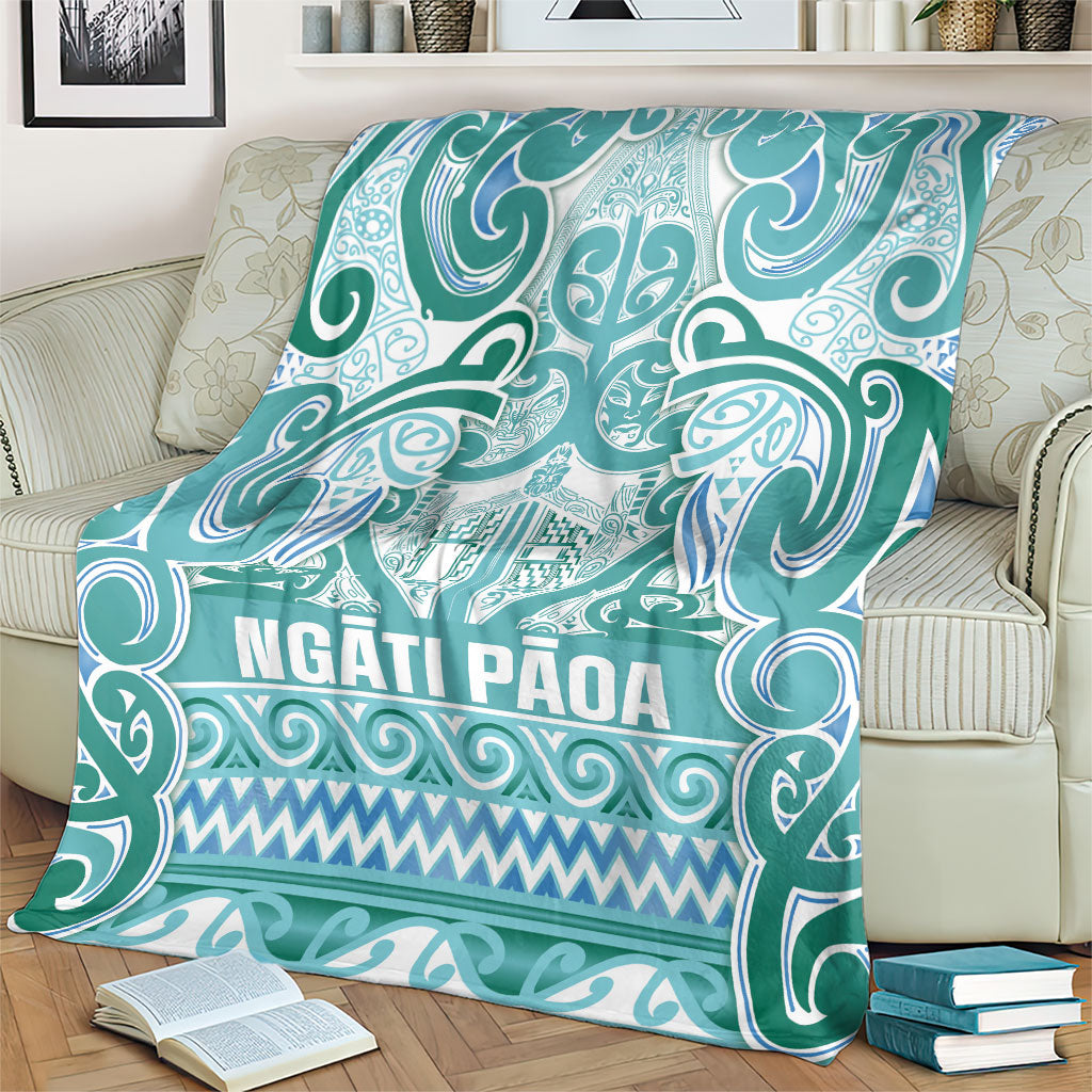 Aotearoa Iwi Ngati Paoa Blanket Maori Wharenui House Tribal Pattern LT9 - Polynesian Pride