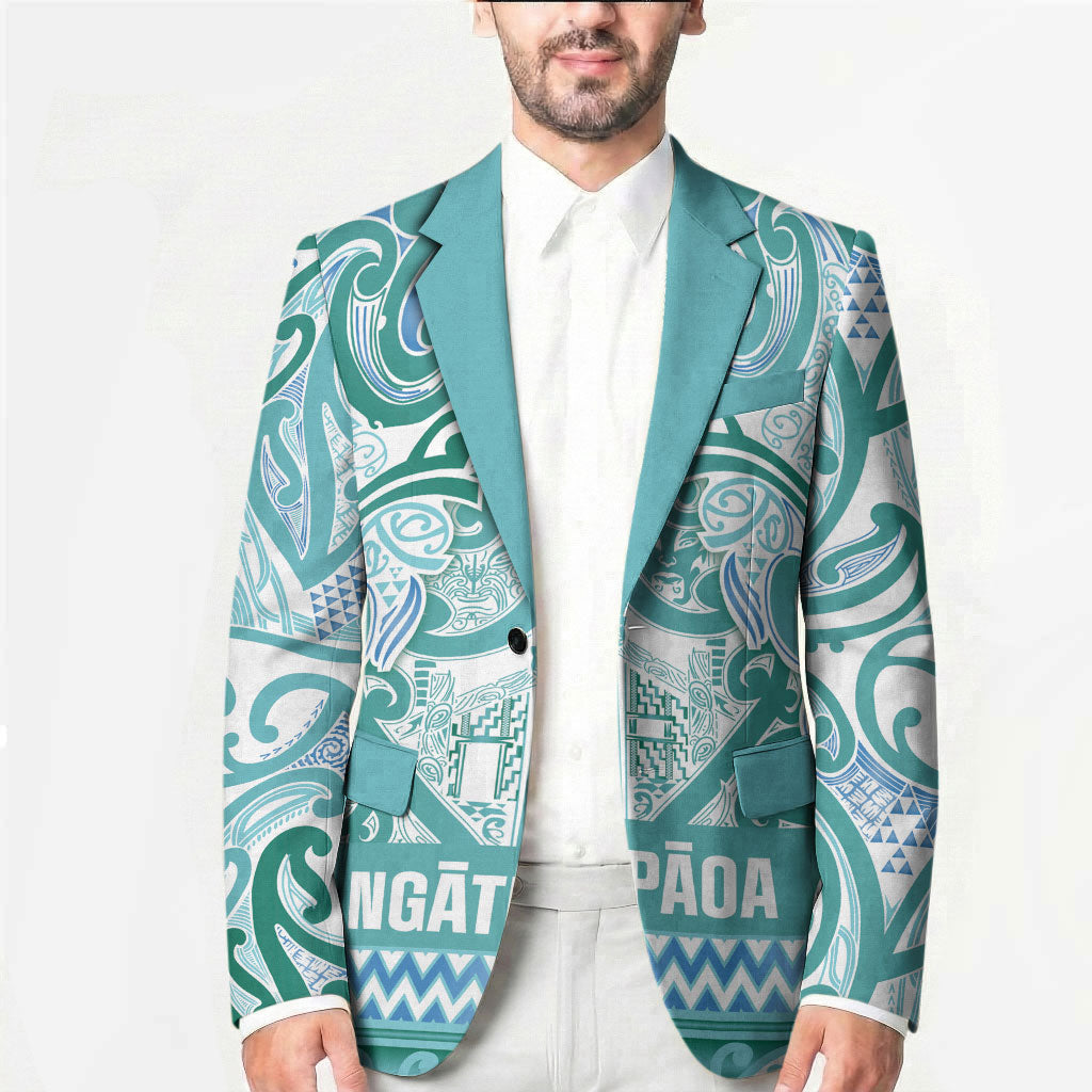 Aotearoa Iwi Ngati Paoa Blazer Maori Wharenui House Tribal Pattern LT9 - Polynesian Pride