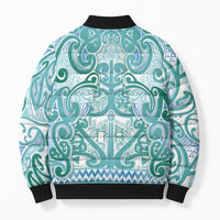 Aotearoa Iwi Ngati Paoa Bomber Puffer Jacket Maori Wharenui House Tribal Pattern LT9 - Polynesian Pride