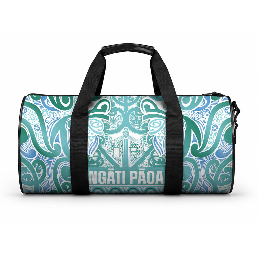 Aotearoa Iwi Ngati Paoa Duffle Bag Maori Wharenui House Tribal Pattern