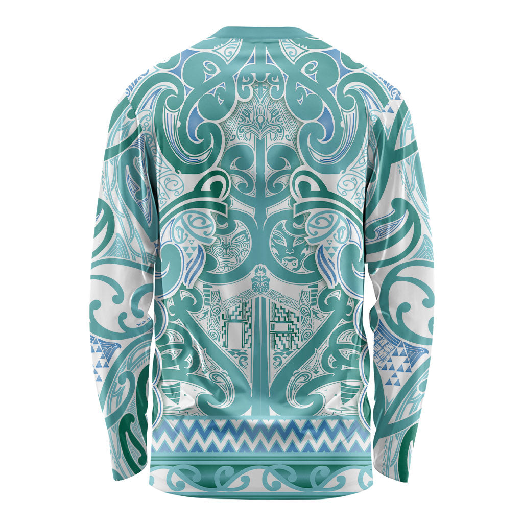 Aotearoa Iwi Ngati Paoa Long Sleeve Shirt Maori Wharenui House Tribal Pattern LT9 - Polynesian Pride