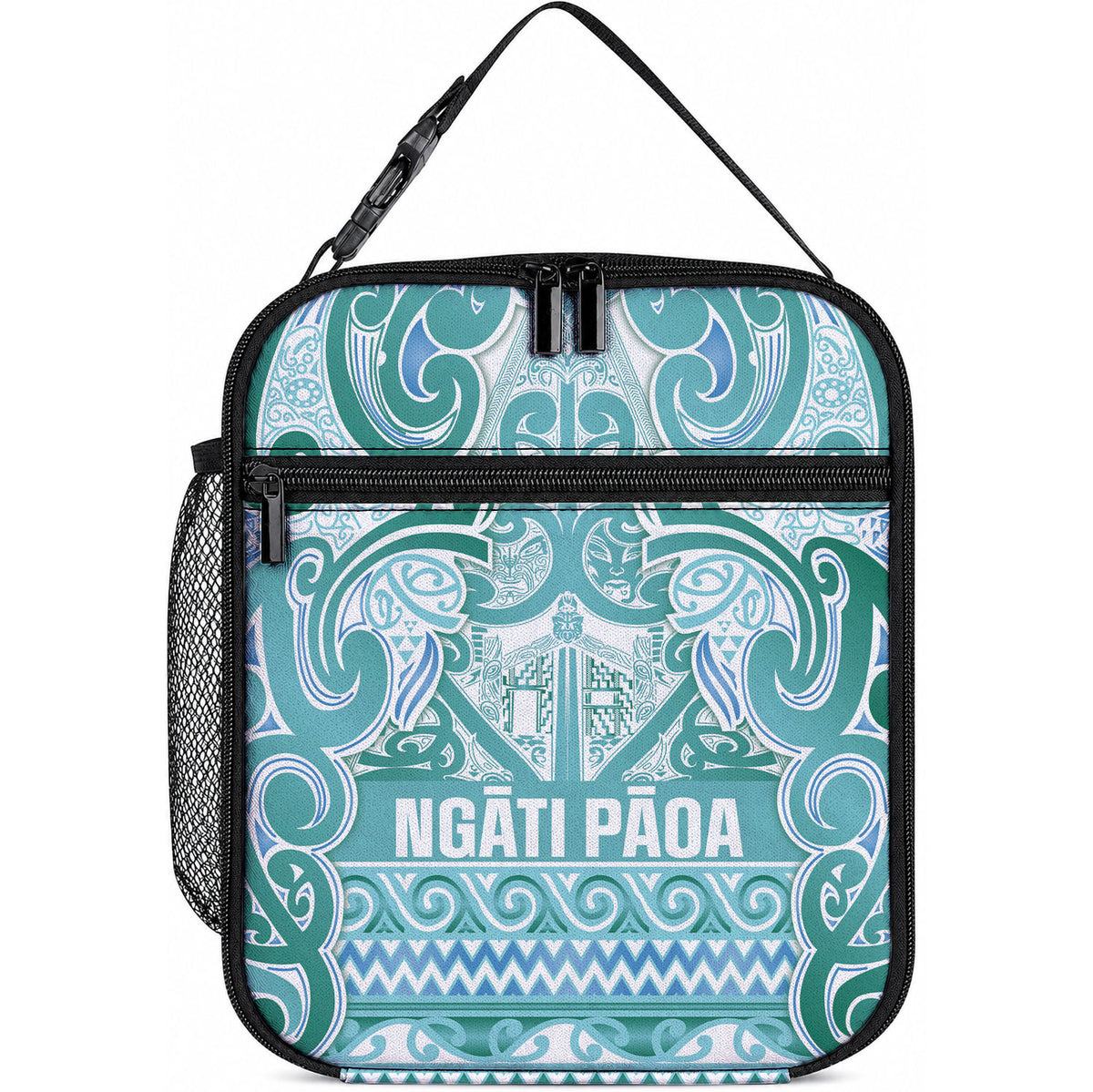 Aotearoa Iwi Ngati Paoa Lunch Bag Maori Wharenui House Tribal Pattern