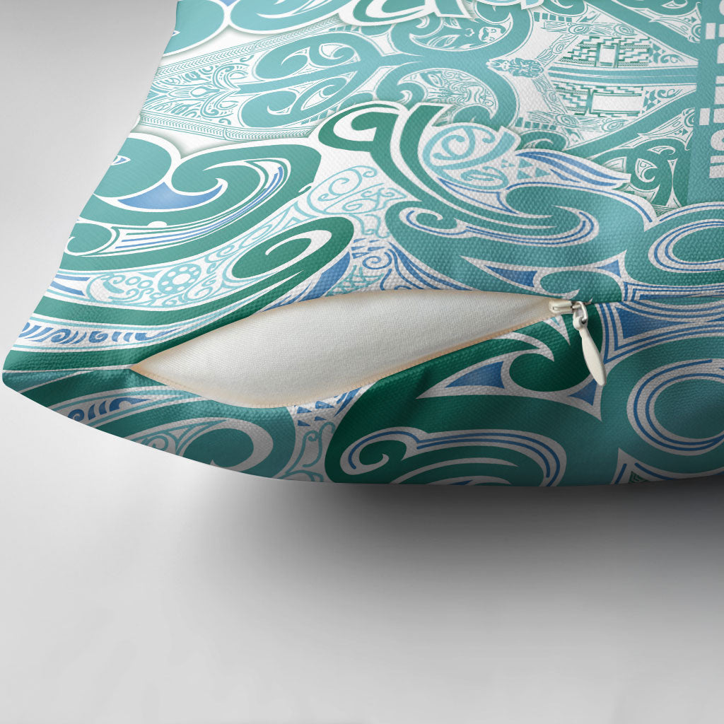 Aotearoa Iwi Ngati Paoa Pillow Cover Maori Wharenui House Tribal Pattern LT9 - Polynesian Pride
