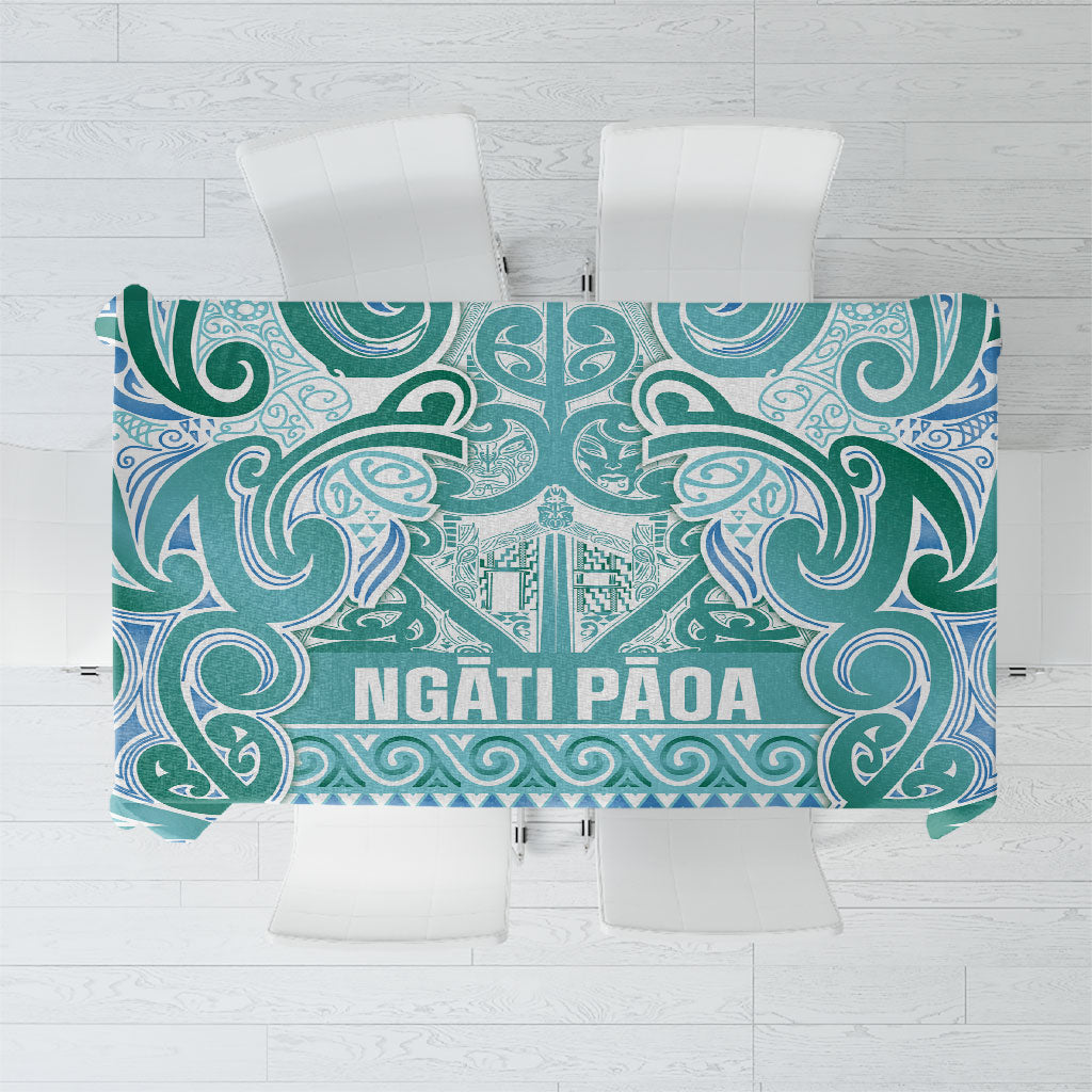 Aotearoa Iwi Ngati Paoa Tablecloth Maori Wharenui House Tribal Pattern