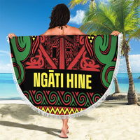 Aotearoa Iwi Ngati Hine Beach Blanket Maori Wharenui House Tribal Pattern LT9 - Polynesian Pride