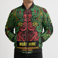 Aotearoa Iwi Ngati Hine Bomber Puffer Jacket Maori Wharenui House Tribal Pattern LT9 - Polynesian Pride
