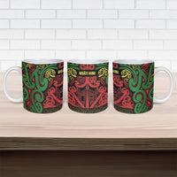 Aotearoa Iwi Ngati Hine Ceramic Mug Maori Wharenui House Tribal Pattern LT9 - Polynesian Pride