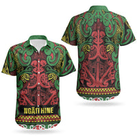 Aotearoa Iwi Ngati Hine Couples Matching Summer Maxi Dress and Hawaiian Shirt Maori Wharenui House Tribal Pattern LT9 - Polynesian Pride