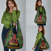 Aotearoa Iwi Ngati Hine Grocery Bag Maori Wharenui House Tribal Pattern LT9 - Polynesian Pride