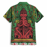 Aotearoa Iwi Ngati Hine Hawaiian Shirt Maori Wharenui House Tribal Pattern LT9 - Polynesian Pride