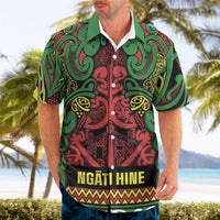 Aotearoa Iwi Ngati Hine Hawaiian Shirt Maori Wharenui House Tribal Pattern LT9 - Polynesian Pride