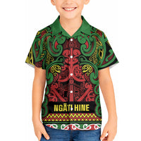 Aotearoa Iwi Ngati Hine Hawaiian Shirt Maori Wharenui House Tribal Pattern LT9 - Polynesian Pride