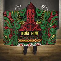 Aotearoa Iwi Ngati Hine Hooded Blanket Maori Wharenui House Tribal Pattern LT9 - Polynesian Pride