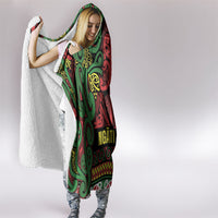 Aotearoa Iwi Ngati Hine Hooded Blanket Maori Wharenui House Tribal Pattern LT9 - Polynesian Pride