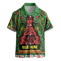 Aotearoa Iwi Ngati Hine Kid Hawaiian Shirt Maori Wharenui House Tribal Pattern LT9 - Polynesian Pride