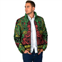 Aotearoa Iwi Ngati Hine Padded Jacket Maori Wharenui House Tribal Pattern LT9 - Polynesian Pride
