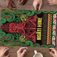 Aotearoa Iwi Ngati Hine Puzzle Maori Wharenui House Tribal Pattern LT9 - Polynesian Pride