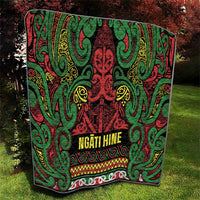Aotearoa Iwi Ngati Hine Quilt Maori Wharenui House Tribal Pattern LT9 - Polynesian Pride