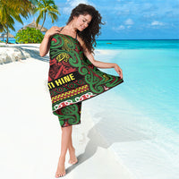 Aotearoa Iwi Ngati Hine Sarong Maori Wharenui House Tribal Pattern LT9 - Polynesian Pride