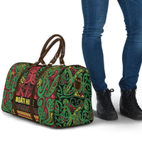 Aotearoa Iwi Ngati Hine Travel Bag Maori Wharenui House Tribal Pattern LT9 - Polynesian Pride