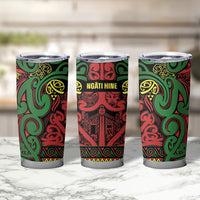 Aotearoa Iwi Ngati Hine Tumbler Cup Maori Wharenui House Tribal Pattern LT9 - Polynesian Pride