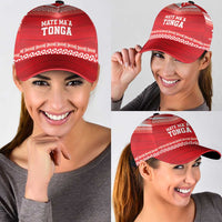Custom Mate Ma'a Tonga Heritage Classic Cap Pacific Tribal Rugby Red Edition - Polynesian Pride