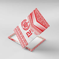 Custom Mate Ma'a Tonga Heritage Canvas Wall Art Pacific Tribal Rugby White Edition - Polynesian Pride