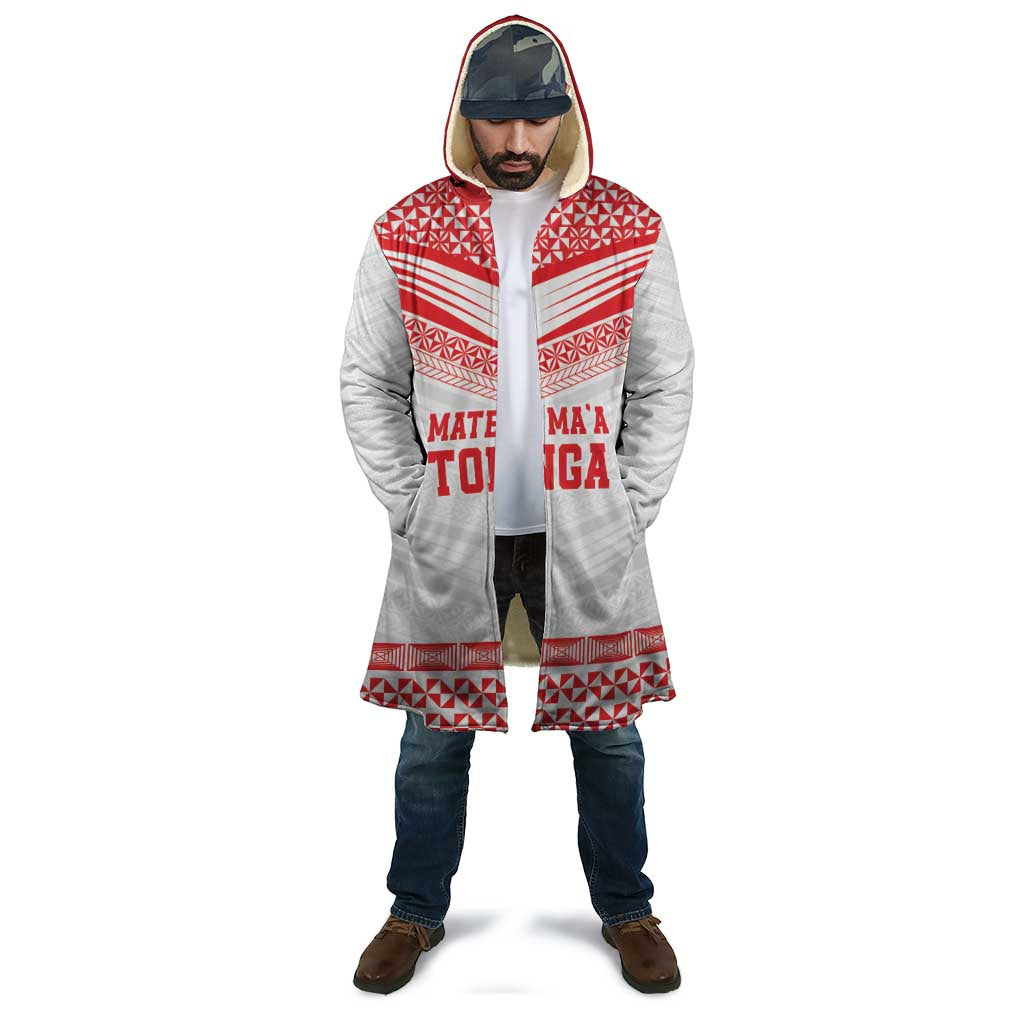 Custom Mate Ma'a Tonga Heritage Cloak Pacific Tribal Rugby White Edition - Polynesian Pride