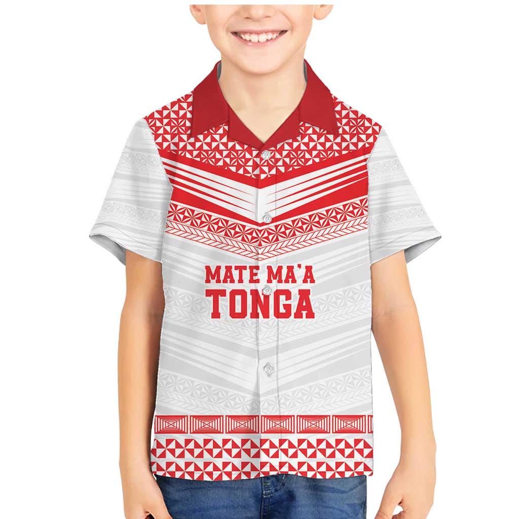 Custom Mate Ma'a Tonga Heritage Family Matching Mermaid Dress and Hawaiian Shirt Pacific Tribal Rugby White Edition - Polynesian Pride