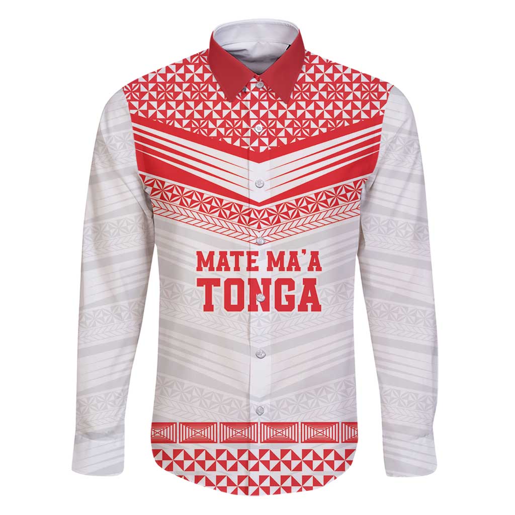 Custom Mate Ma'a Tonga Heritage Family Matching Puletasi and Hawaiian Shirt Pacific Tribal Rugby White Edition - Polynesian Pride