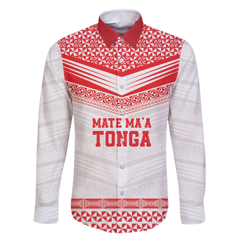 Custom Mate Ma'a Tonga Heritage Family Matching Short Sleeve Bodycon Dress and Hawaiian Shirt Pacific Tribal Rugby White Edition - Polynesian Pride