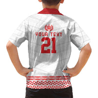 Custom Mate Ma'a Tonga Heritage Hawaiian Shirt Pacific Tribal Rugby White Edition - Polynesian Pride