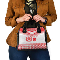 Custom Mate Ma'a Tonga Heritage Shoulder Handbag Pacific Tribal Rugby White Edition - Polynesian Pride