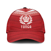 Custom Pacific Rugby Spirit Classic Cap Tonga Ngatu Pride Red Edition - Polynesian Pride
