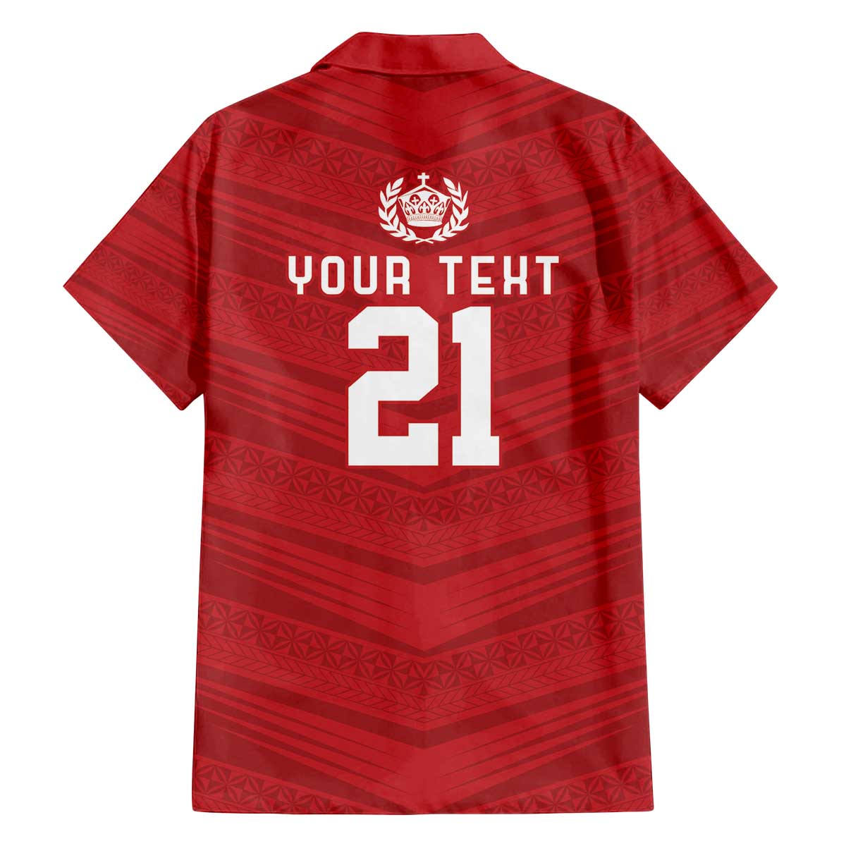 Custom Pacific Rugby Spirit Family Matching Off The Shoulder Long Sleeve Dress and Hawaiian Shirt Tonga Ngatu Pride Red Edition - Polynesian Pride