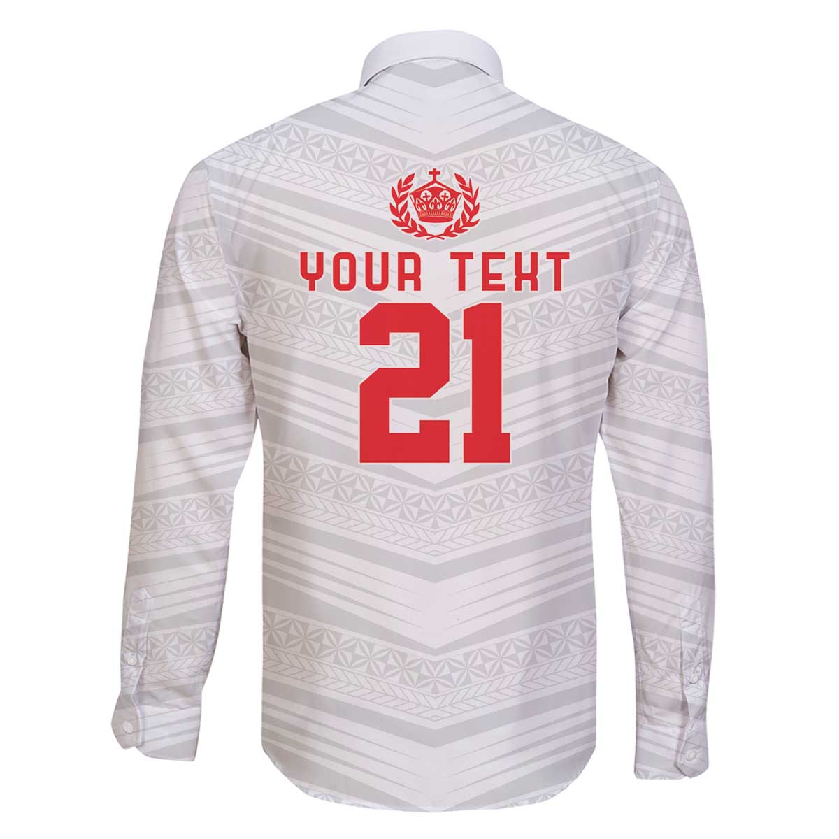 Custom Pacific Rugby Spirit Family Matching Off The Shoulder Long Sleeve Dress and Hawaiian Shirt Tonga Ngatu Pride White Edition - Polynesian Pride