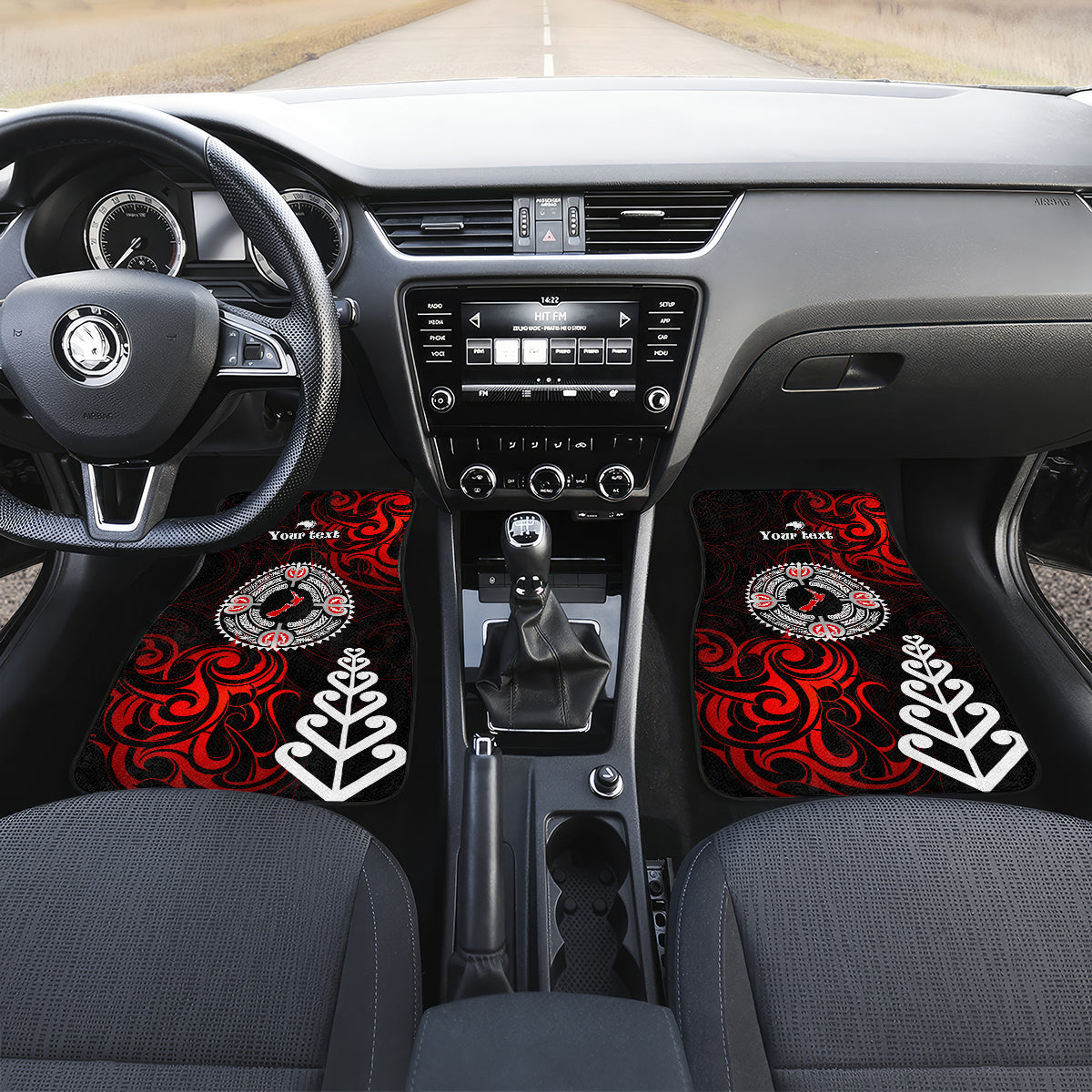 New Zealand Waitangi Day Personalised Car Mats Aotearoa Te Ra O Waitangi With Maori Tattoo LT9 - Polynesian Pride
