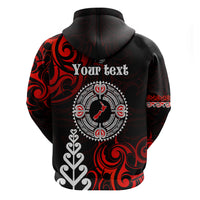New Zealand Waitangi Day Personalised Hoodie Aotearoa Te Ra O Waitangi With Maori Tattoo LT9 - Polynesian Pride