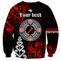 New Zealand Waitangi Day Personalised Sweatshirt Aotearoa Te Ra O Waitangi With Maori Tattoo LT9 - Polynesian Pride