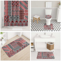 Aotearoa Kowhaiwhai Taniko Patchwork Motifs Bathroom Set - Polynesian Pride