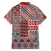 Aotearoa Kowhaiwhai Taniko Patchwork Motifs Family Matching Tank Maxi Dress and Hawaiian Shirt