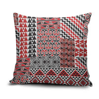 Aotearoa Kowhaiwhai Taniko Patchwork Motifs Pillow Cover - Polynesian Pride