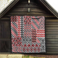 Aotearoa Kowhaiwhai Taniko Patchwork Motifs Quilt LT9 - Polynesian Pride