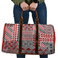 Aotearoa Kowhaiwhai Taniko Patchwork Motifs Travel Bag - Polynesian Pride