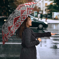 Aotearoa Kowhaiwhai Taniko Patchwork Motifs Umbrella - Polynesian Pride