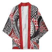 Aotearoa Maori Rugby Tribal Tattoo Kimono Kowhaiwhai Taniko Patchwork Motifs - Polynesian Pride