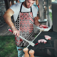 Aotearoa Maori Tribal Tattoo Apron Kowhaiwhai Taniko Patchwork Motifs - Polynesian Pride